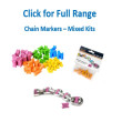 Happy Chain Marker 6mm - Mixed colours - Pack of 10